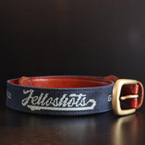 Jelloshots Needlepoint Belt - Navy
